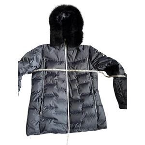Women's Navy Blue Falline Down Puffy Down Jacket 12